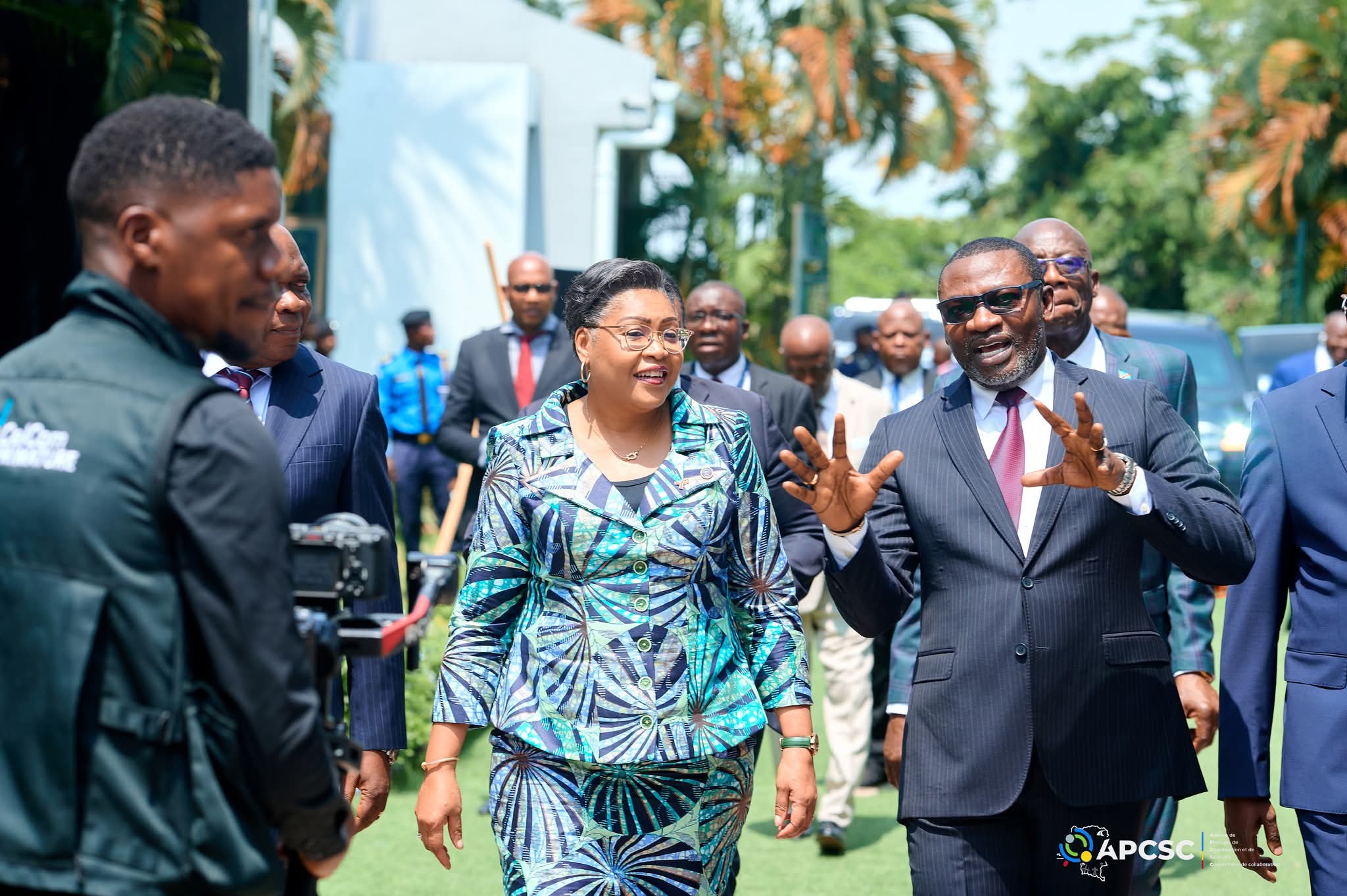 Visite de travail de la Première ministre Judith SUMINWA TULUKA à l'APCSC
