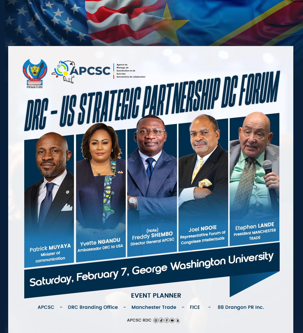 RDC–USA : Washington accueille un Forum stratégique pour mobiliser la diaspora congolaise